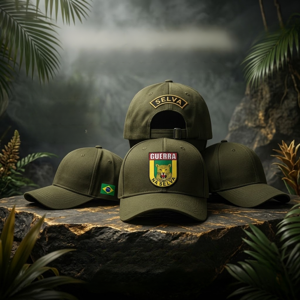 Boné Guerra na Selva